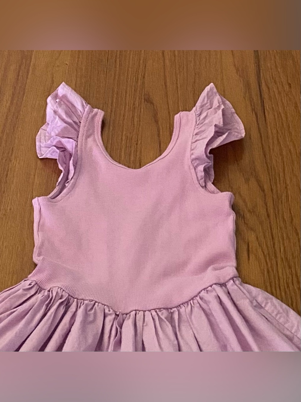 Molo Lavender Ruffle Sleeve Twirl Dress - Picture 2 of 5
